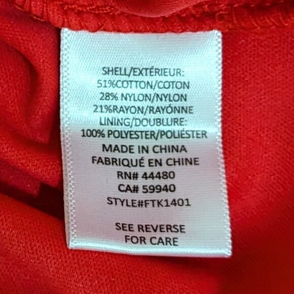 LOVE, FIRE Red Cold Shoulder Lace Ruffle Spaghetti Strap Short Sleeve Top M - Picture 5 of 6